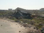 destruction in the Gaza airport