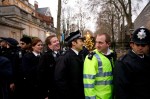 Police line at Palace Green