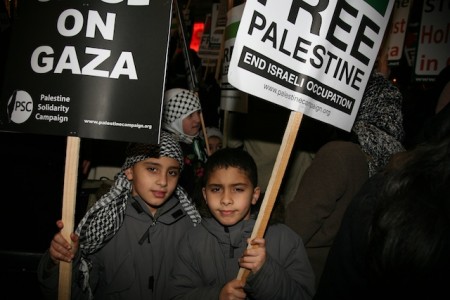 Kids with Placards