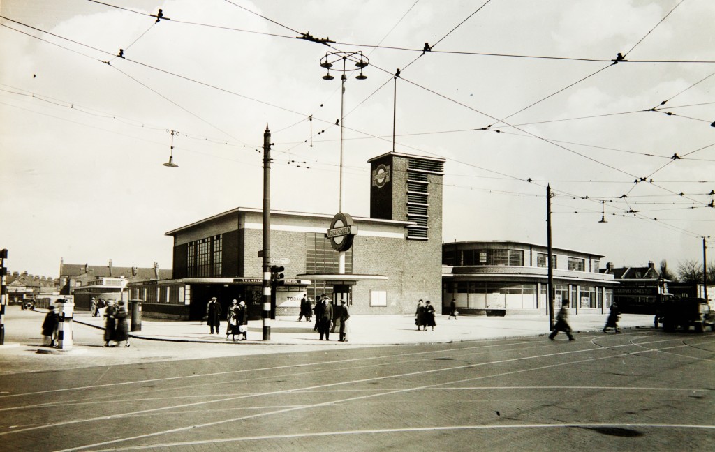 Turnpike Lane Underground Station in the 1920s, curtesy of the Bruce Castle Museum